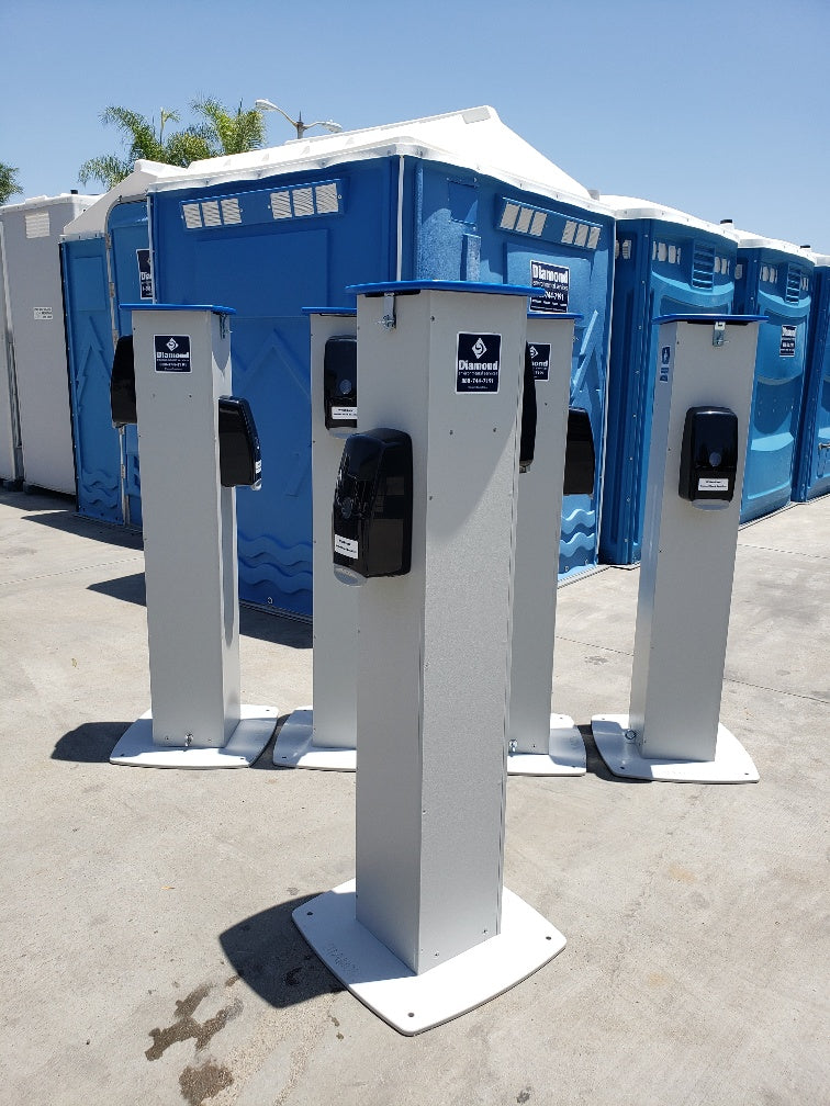 Double Alcohol Sanitizer Stand