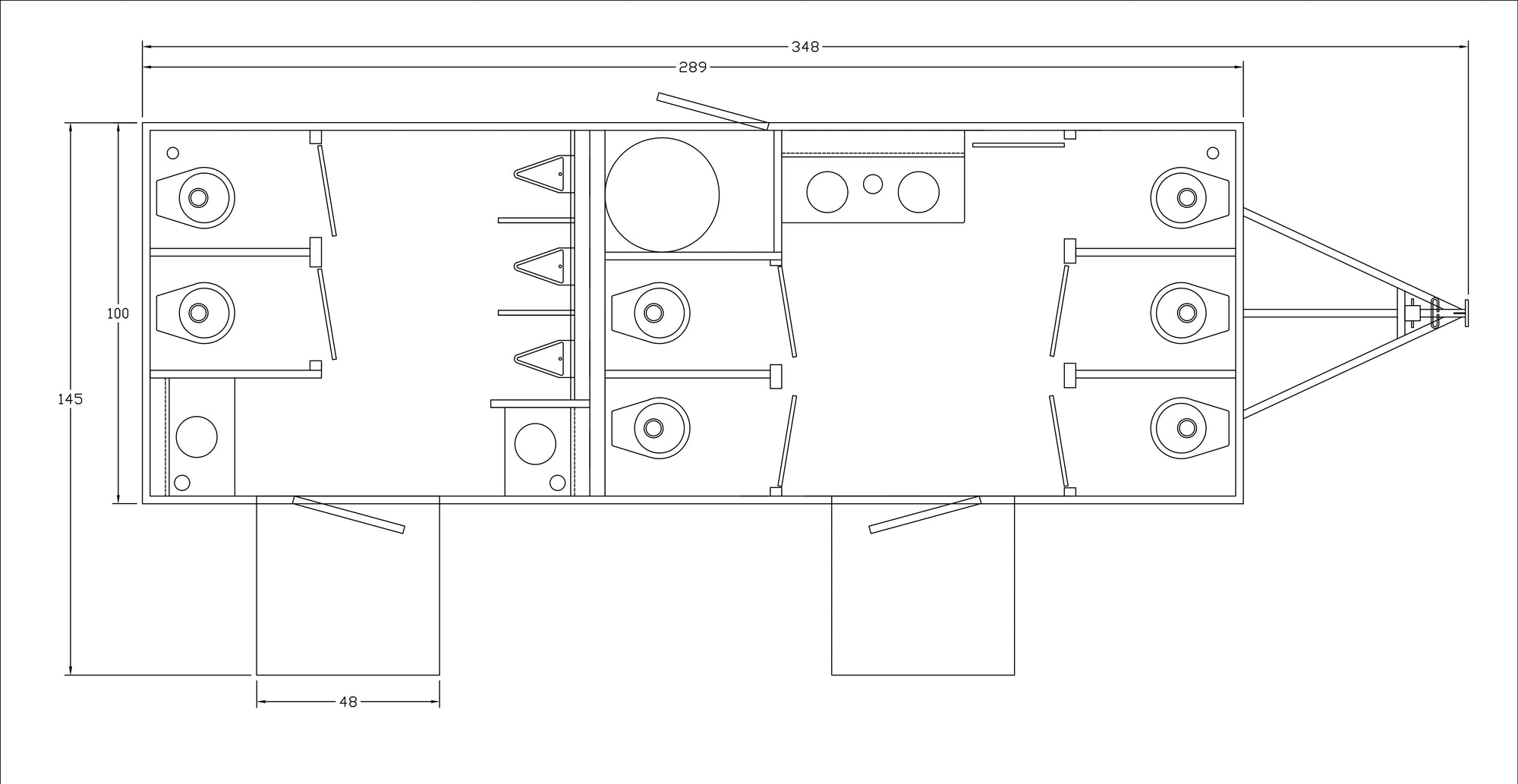 10 Stall 4 Sink Trailer